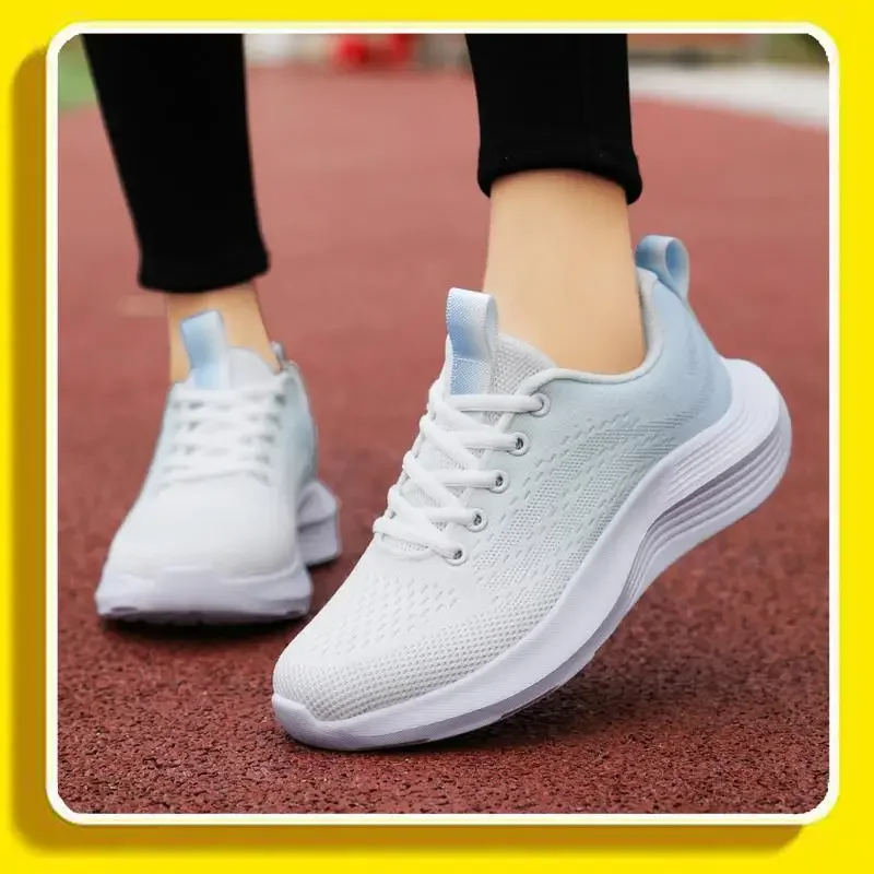 Platform White Shoes Women's Small Elevator Wild 2024 New Summer Breathable Sports Tenis