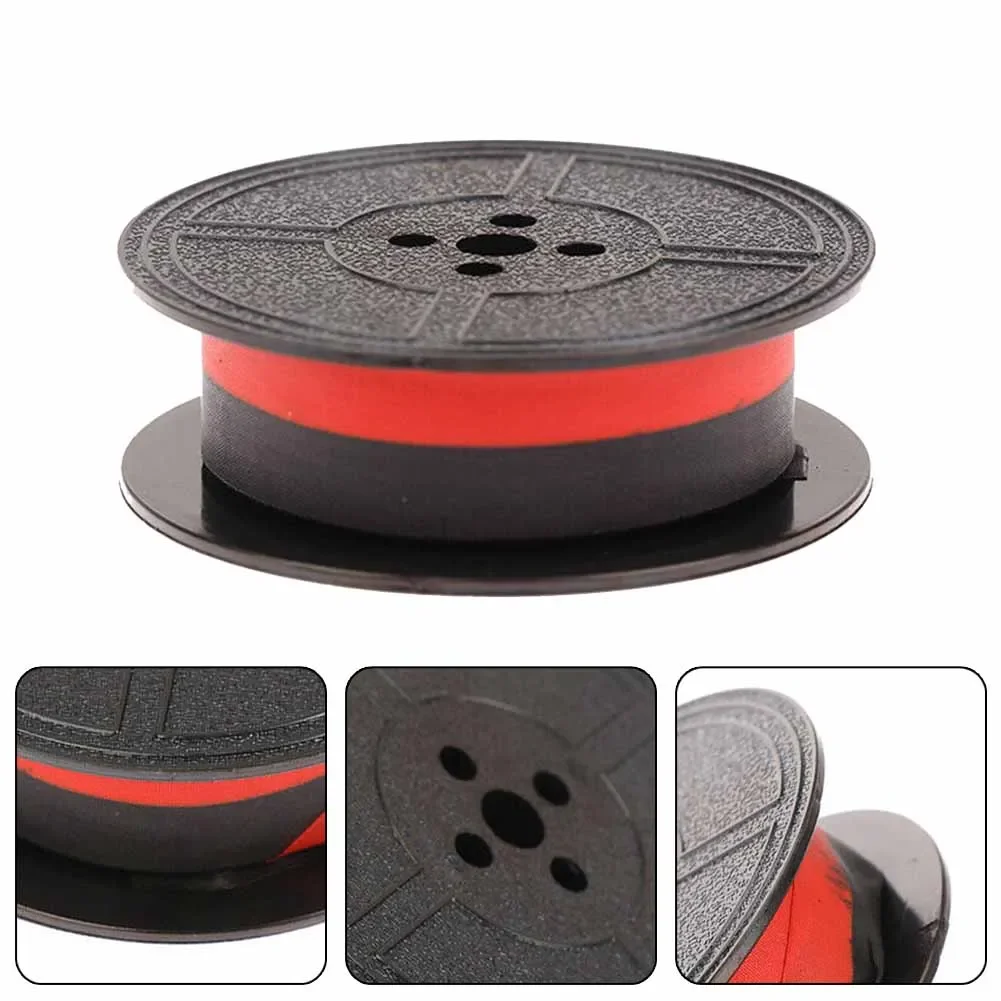 High quality For Typewriter Printer Ribbon Black and Red Ink Strong Printing Resistance 5M Length Nylon Material