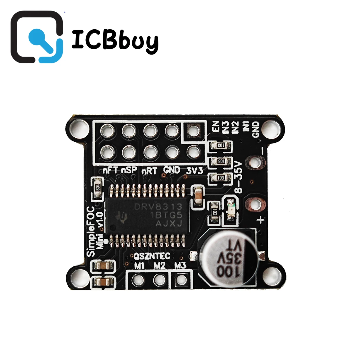 Moduł SimpleFOC Mini DRV8313, sterownik silnika bezszczotkowego DC, sterowanie FOC, sterowanie SVPWM, DC 8-30V — zdjęcie produktu 2