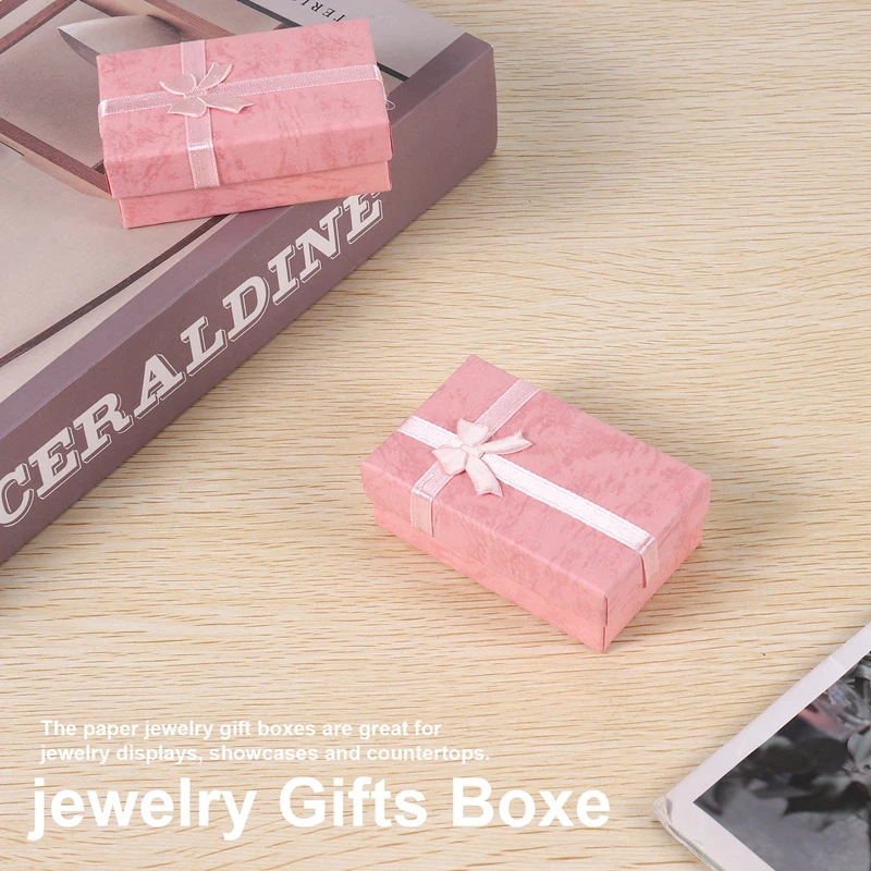 

16pcs Paper Jewelry Gifts Boxes For Jewelry Display-Rings, Small Watches, Necklaces, Earrings, Bracelet Gift Packaging