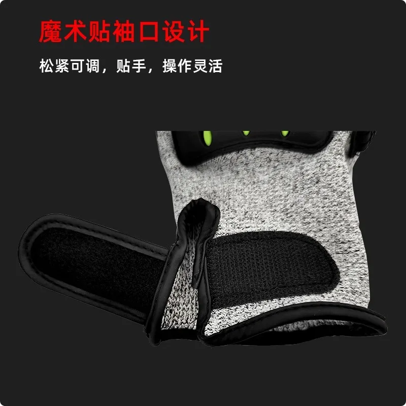 Anti-smashing and anti-shock and anti-impact mechanical cut resistant glovesPuncture and crush resistant work gloves