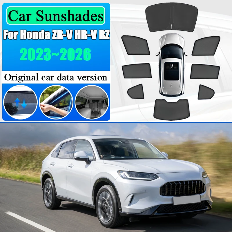 

For Honda ZR-V HR-V RZ 2023 2024 2025 2026 Sun Visor Breathable Heat Insulation Window Cover UV Protection Shade Car Accessories