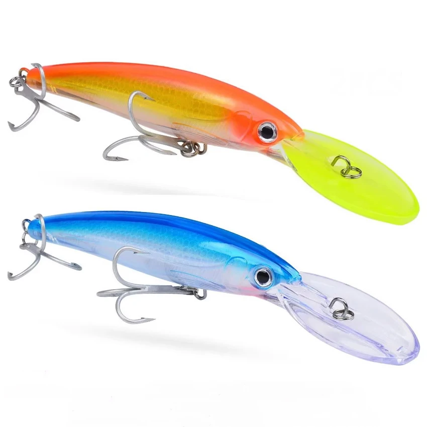 1pcs 32g 50g 75g Big Floating Minnow Fishing Lure Bait Long Casting Saltwater Sea Bass Lures Hard Bait Minnow Fishing Tackle