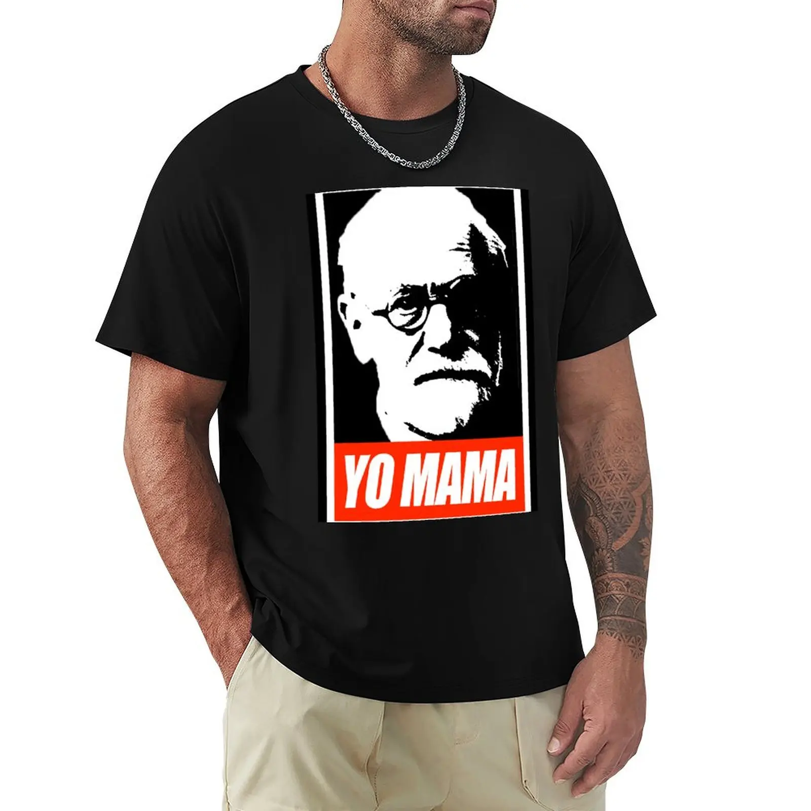 Sigmund Freud Yo MaMa T-Shirt Stretch Fabric Comfort T-Shirt