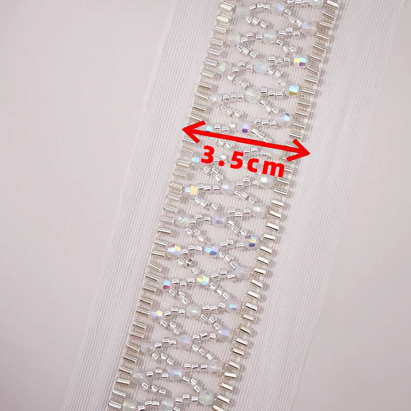 Clothing accessories, rhinestone DIY hand beaded lace webbing accessories.