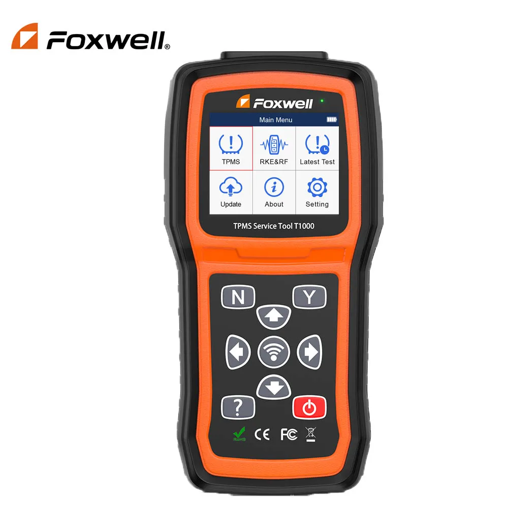 

FOXWELL T1000 Auto TPMS Sensor Programming Tire Pressure Monitor Activate Diagnostic Tools TPMS Sensors Check RF Key for Car