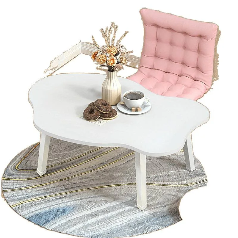 

bay window table, bedroom girl room small table, rental room sitting on the floor household dining table