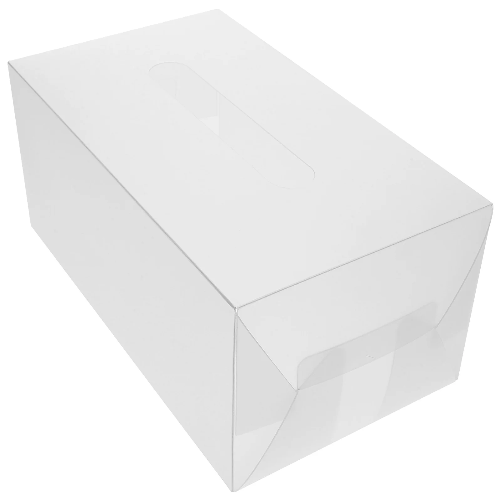 

Business Card Collection Box Multi-Function Raffle Lottery Container For Party Office Meeting Donation Game Sturdy Plastic