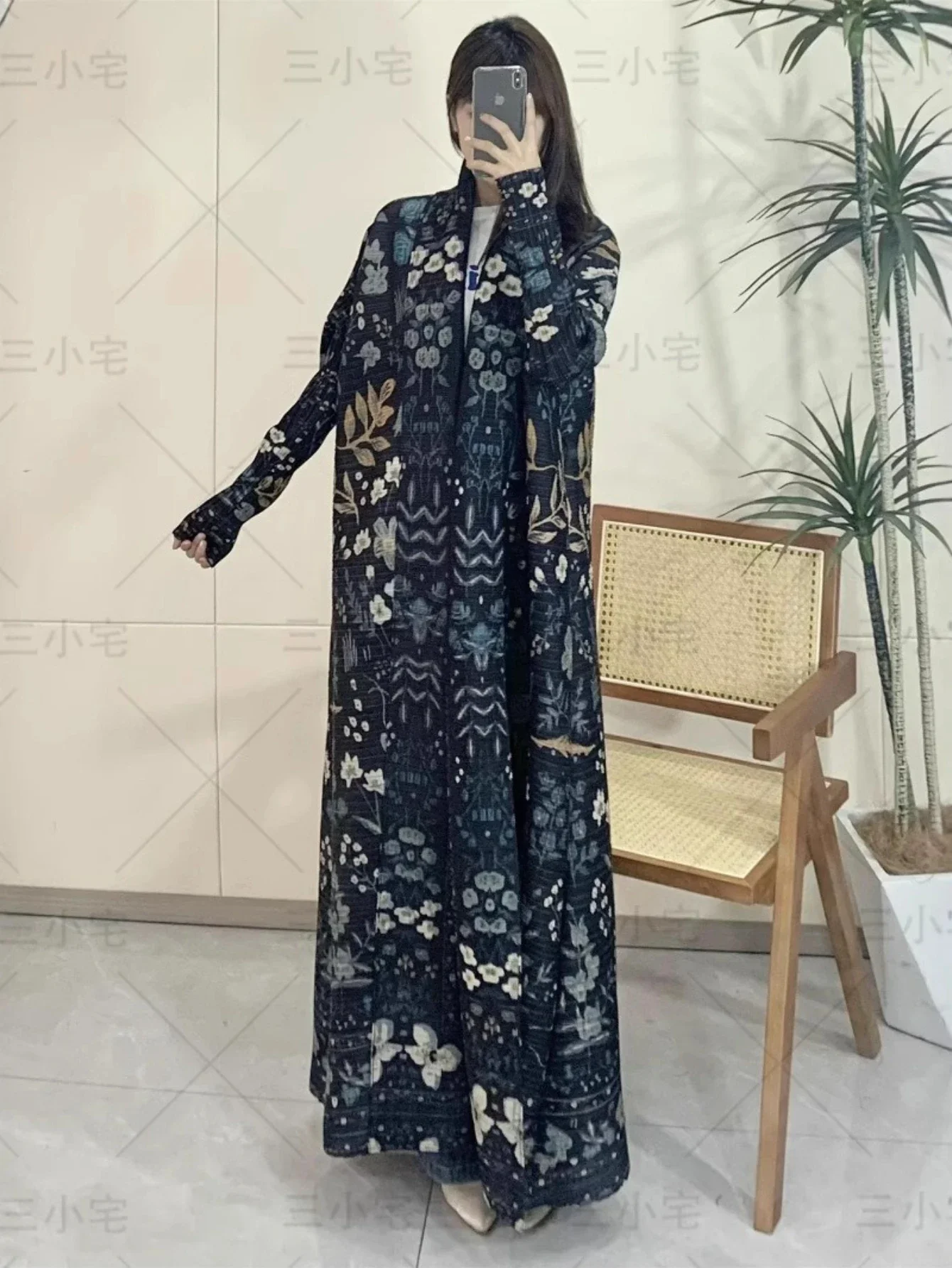 

Ид Мусульманская Абая для женщин Кардиган Платья Абая Мияке Плиссированные Рамадан Дубай Джалабия Кафтан Vestidos Арабский Длинный Халат 2025