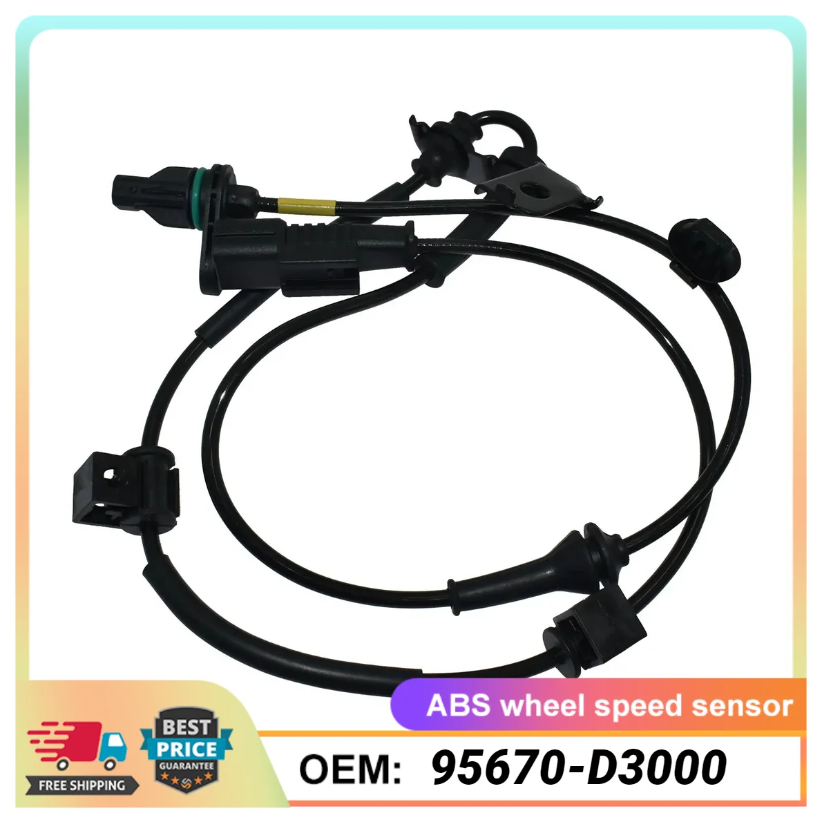 1PCS 95670-D3000 Front Left ABS Wheel Speed Sensor For Kia Sportage 2017-2021 Hyundai Tucson 2016-2020 2.4L 2.0L