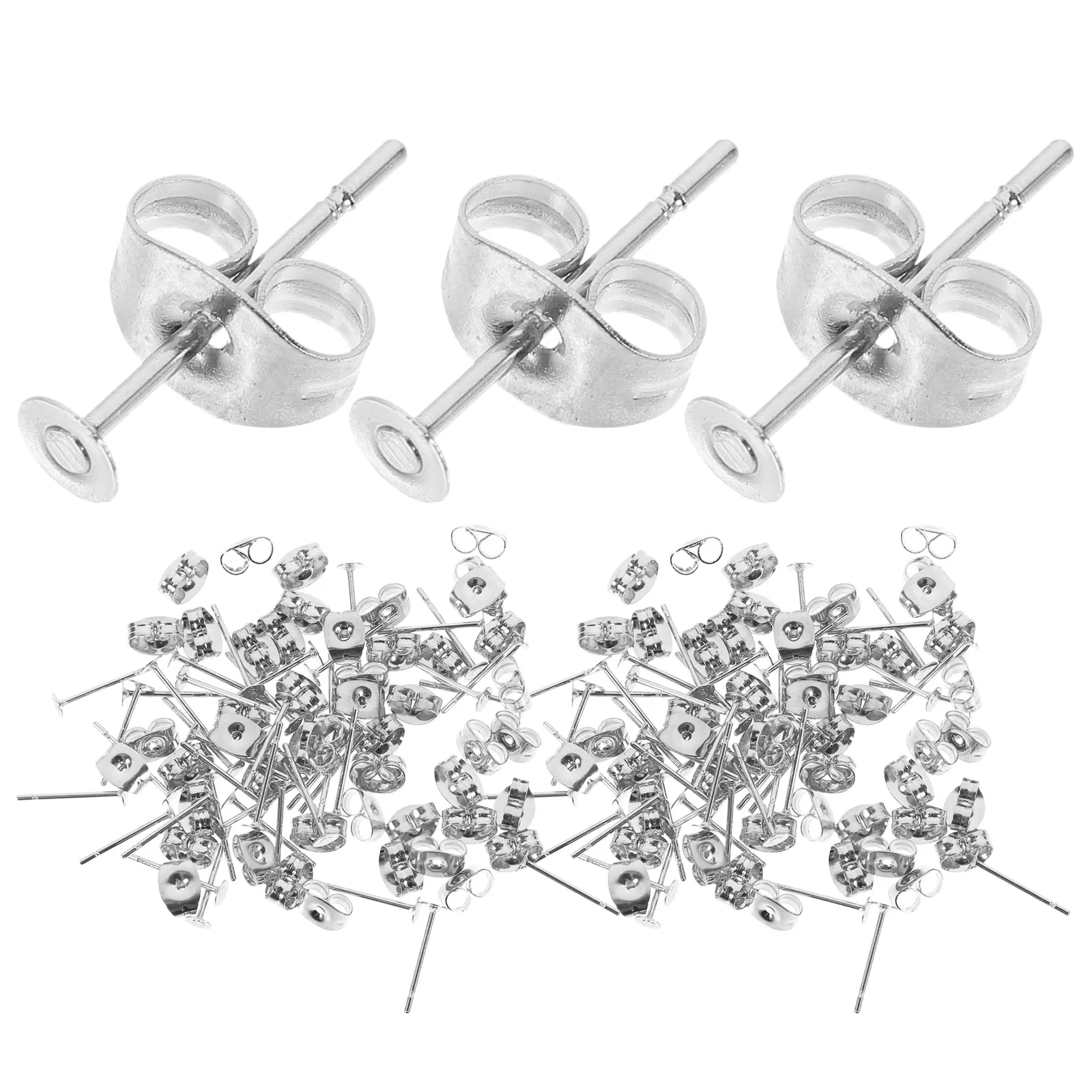 50 قطعة مواد صنع القرط الفولاذ المقاوم للصدأ آخر القرط ظهور الأقراط الإبداعية اكسسوارات شقة رئيس الأذن الديكور