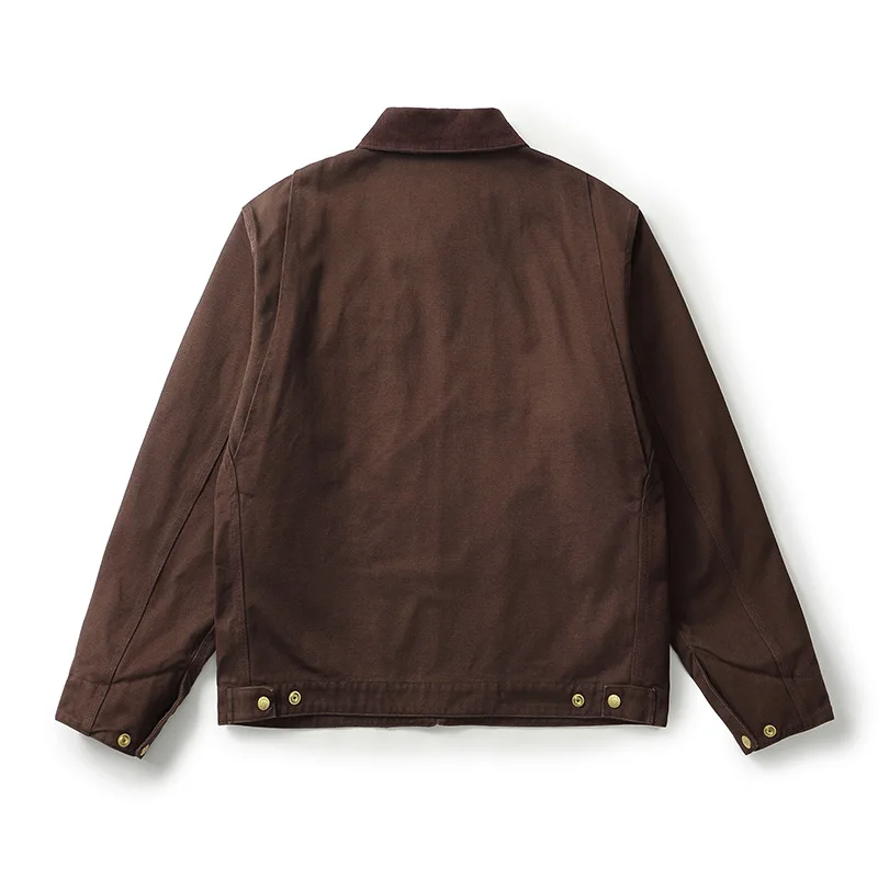 Autumn New Men's Jacket Solid Color Lapel Long Sleeve Zipper Decor Big Pockets Casual Comfortable Simple Versatile Cardigan Coat