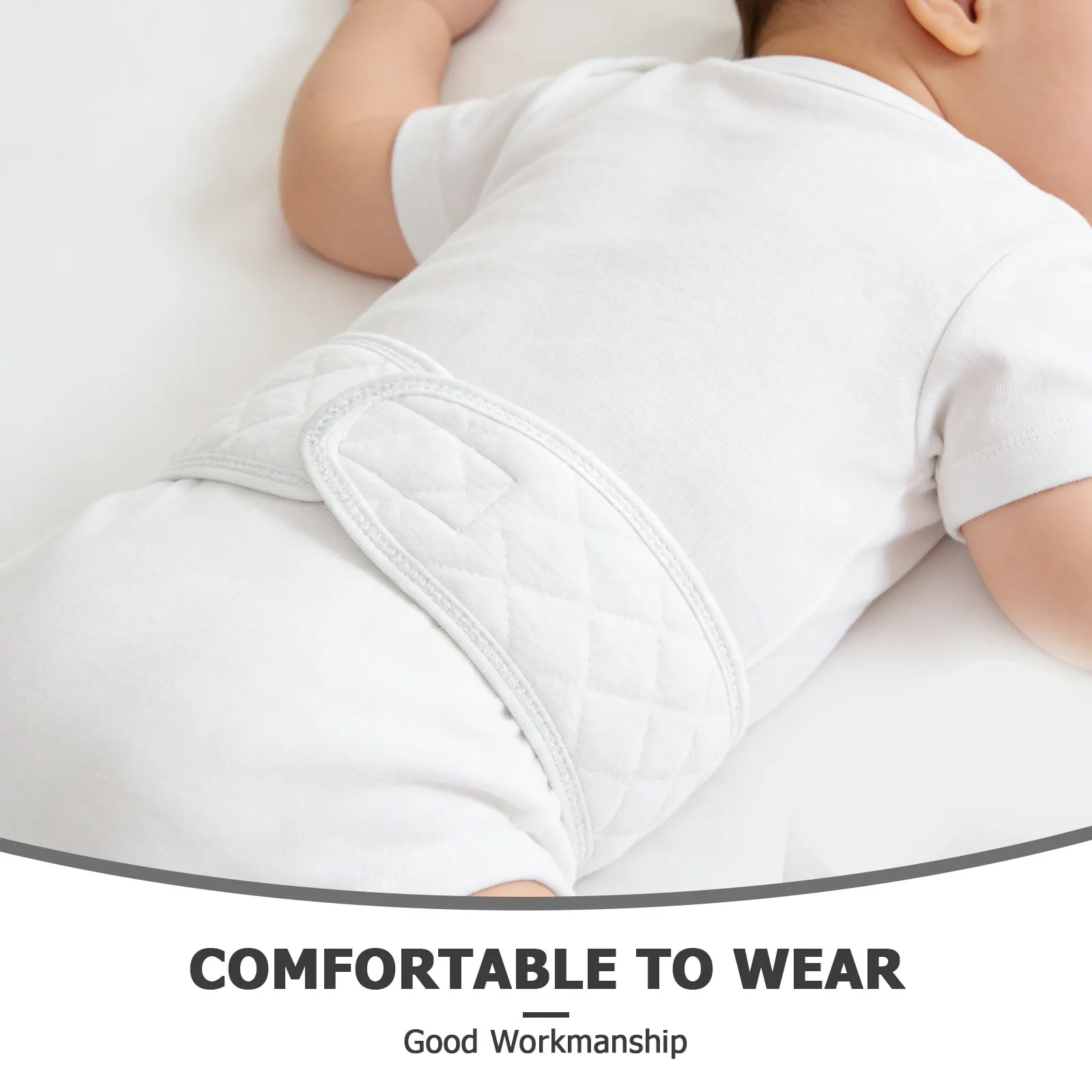 

12 шт. хлопковых повязок на живот для новорожденных, дышащие защитные бандажи для пупка, защита от холода для младенцев