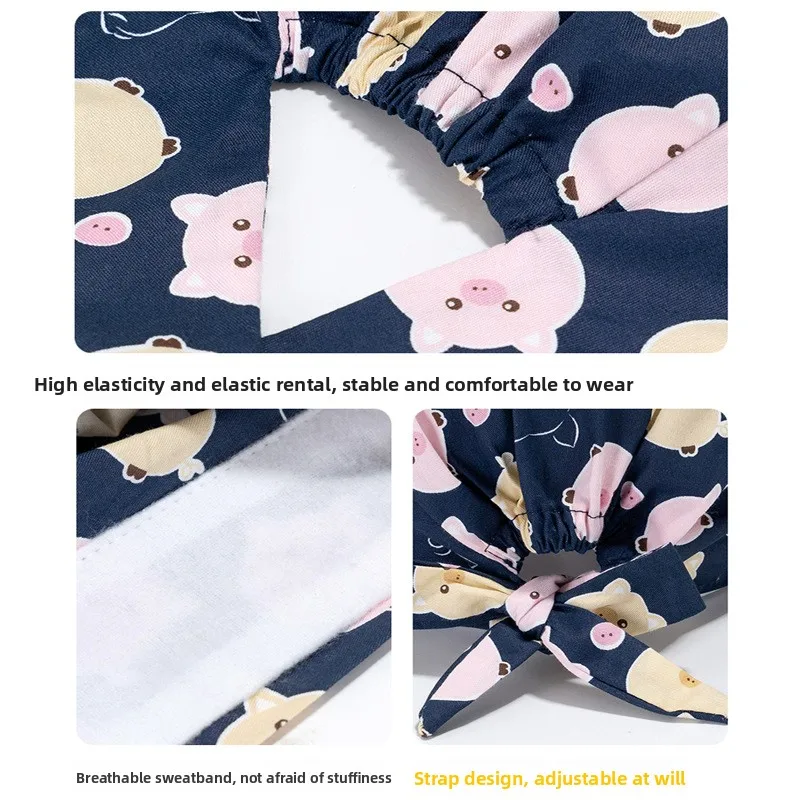 New Scrub Hat Adjustable Surgical Cap Medical Print Surgical Cap Multicolor Nurse Dentist Spa Working Cap Women Men Surgery Hats