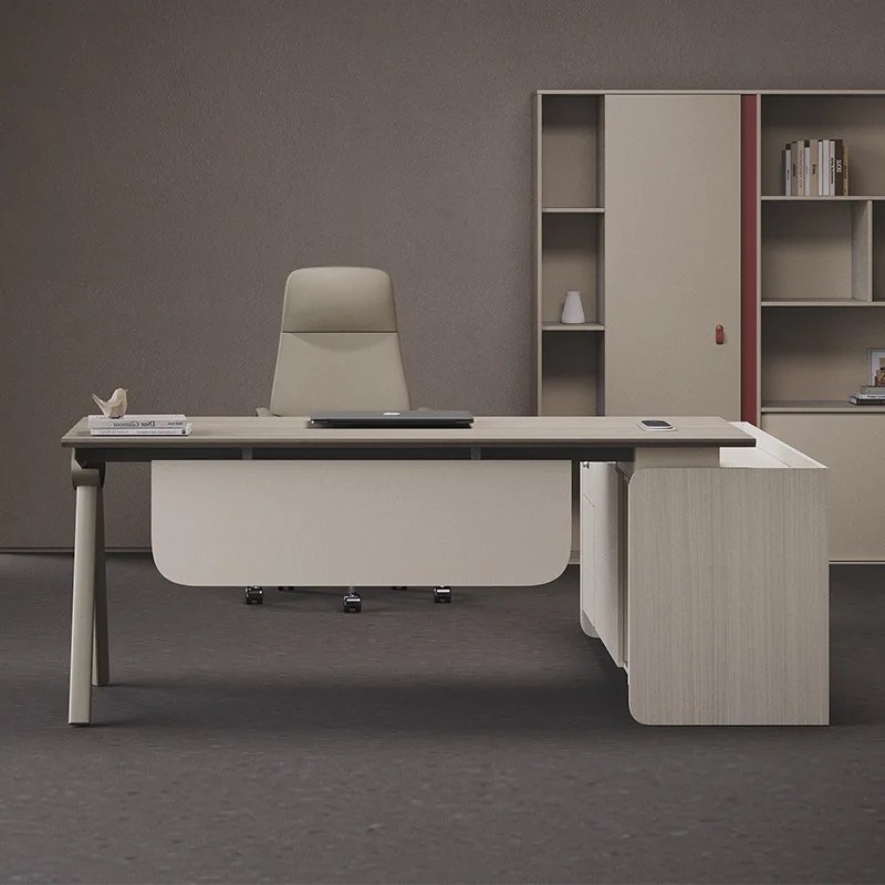 Small boss desk computer business combo set, women's single supervisor manager's desk