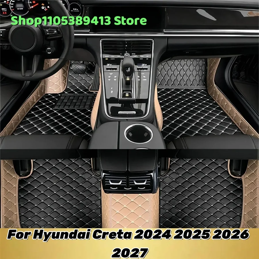 

Автомобильные коврики для салона, индивидуальные коврики для Hyundai Creta 2024 2025 2026 2027 2028, ковры
