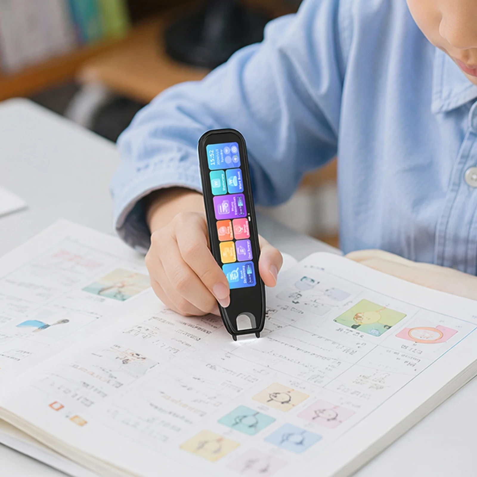 Scan Translator Pen 17 System Languages 3.48 Inch Scanner Reader Pen Text To Speech Reading Pens for Meetings Travel Learning