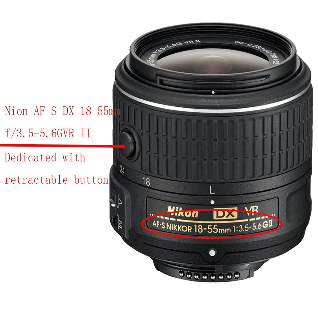 غطاء عدسة زهرة البتلة يحل محل HB-69 لنيكون AF-S DX Nikkor 18-55 مللي متر f/3.5-5.6G VR II / 18-55 مللي متر F3.5-5.6 G VR II HB69 HB 69