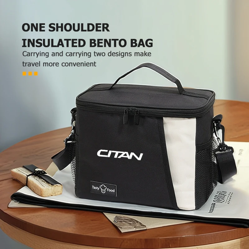 For Mercedes Benz Car Logo Bento Bag Food Storage Insulated Box Lunch Case W124 W203 W204 W447 Sprinter Viano W639 W638 Citan view 5