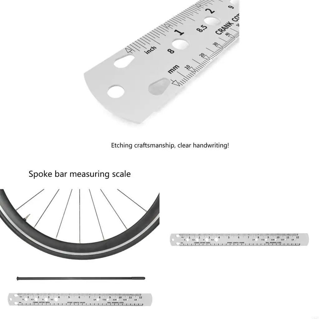 G92C Durable Steel Spoke Length Measurement Tool Bike Spoke Tool Durable for Cyclists