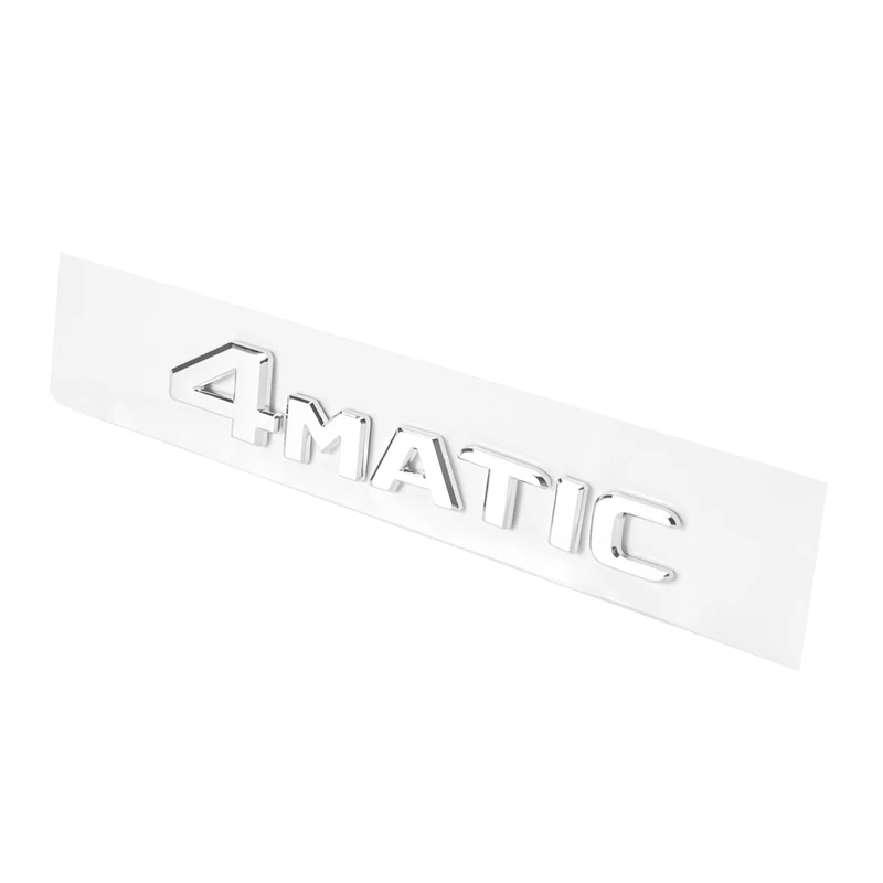 4MATIC Auto Trunk Door Fender Bumper Badge Decal Emblem Adhesive Tape Sticker Replacement For Mercedes-Benz