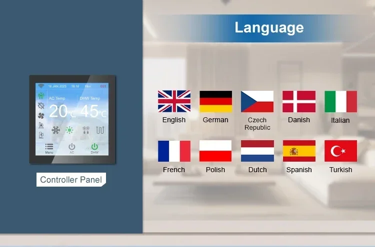 NuLite R290 R32 R410A 6KW 10KW 12KW 16KW 20KW Geothermische Omvormer Warmtepomp Verwarming Koelsysteem Water Grond bron Warmtepomp