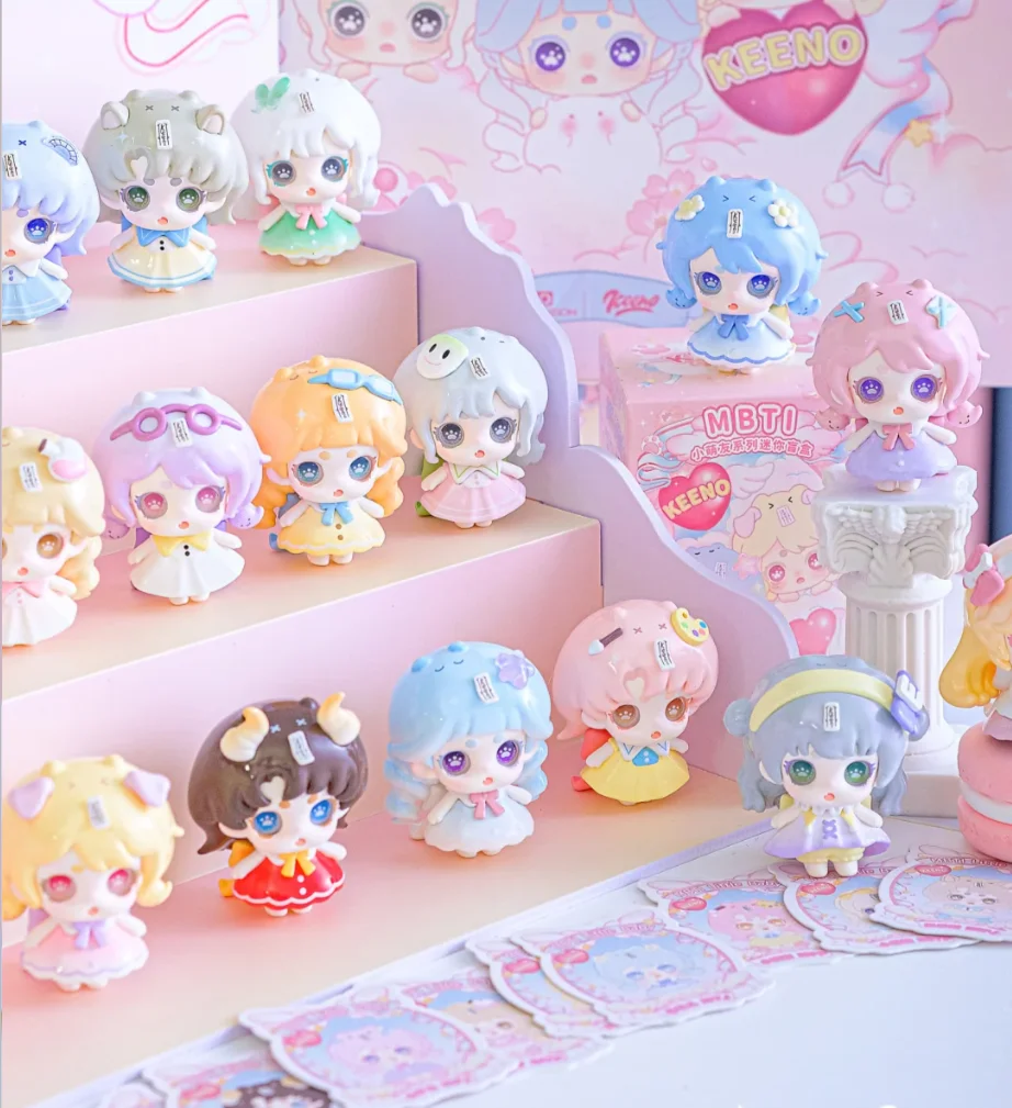 

Новая оригинальная мини-кукла Keeno·Mbti Little Cute Friend Series, модная коллекция, настольные украшения, милые подарки для девочек