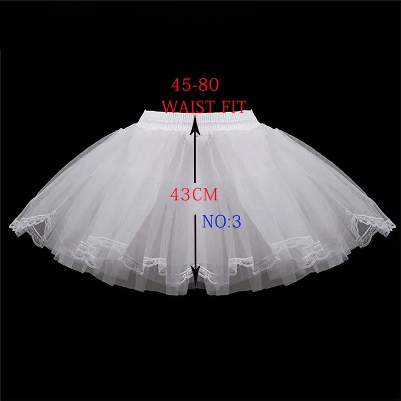 Blumenmädchen Petticoat Unterrock Cosplay Party Kurzes Kleid Jupon Enfant Fille Lolita Ballett Tutu Rock Enaguas Sottogonna