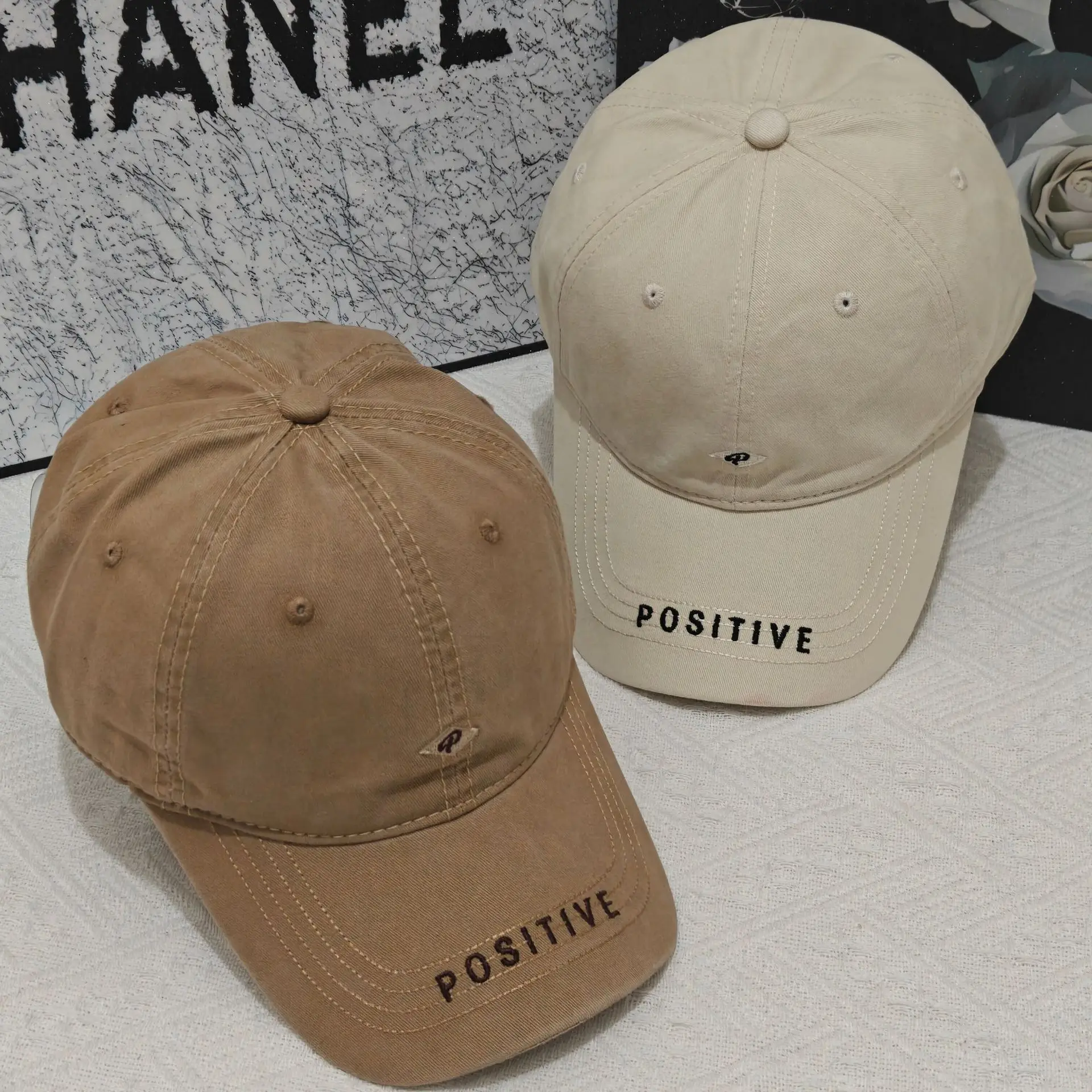 2025 الربيع الأبجدية المطرزة قبعة بيسبول رئيس كبير عميق أعلى قمة صلب ظلة الشمس حماية تنوعا النسخة الكورية قبعة