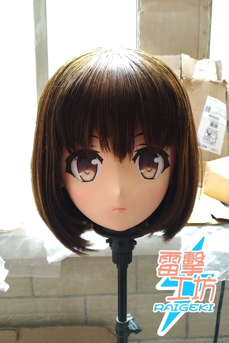 (RAIGEKI MAKS 92) Resin 2/3 Head Crossdresser BJD DOLL Kigurumi Anime Katou Megumi Cosplay Mask