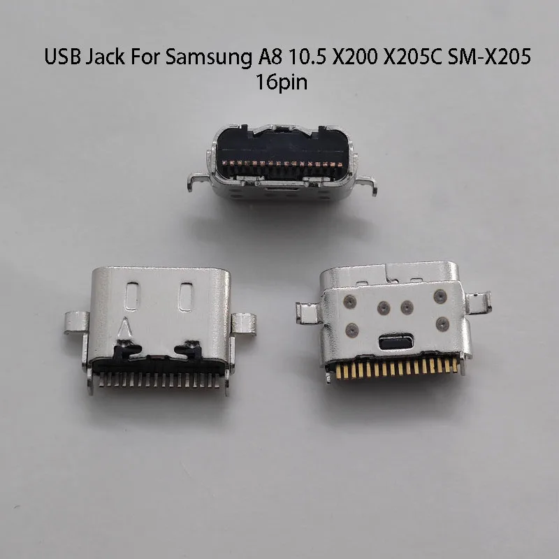 1PCS For Samsung Galaxy Tab A8 10.5 SM-X205 X200 X205C USB Charging Port Dock Plug Charger Connector Socket 16pin USB Jack