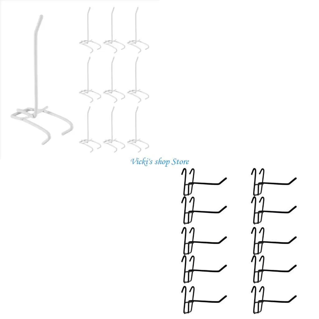 

10 шт. крючки для перфорированной доски, многоразовые сетчатые вешалки, износостойкий крючок для хранения