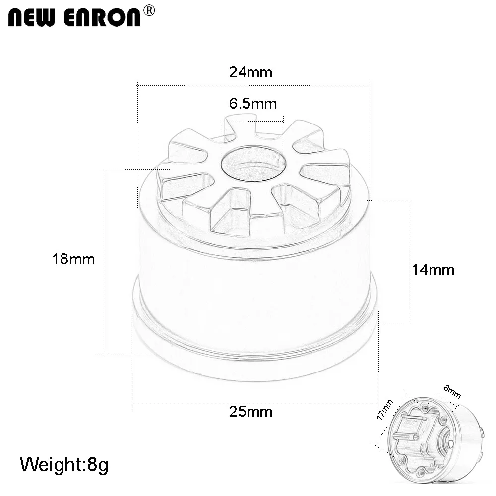 NEW ENRON 1Pcs Aluminum Alloy Front / Rear Heavy Duty Differential Carrier Diff Case 5681 for RC Car 1/10 Traxxas Summit 56076-4