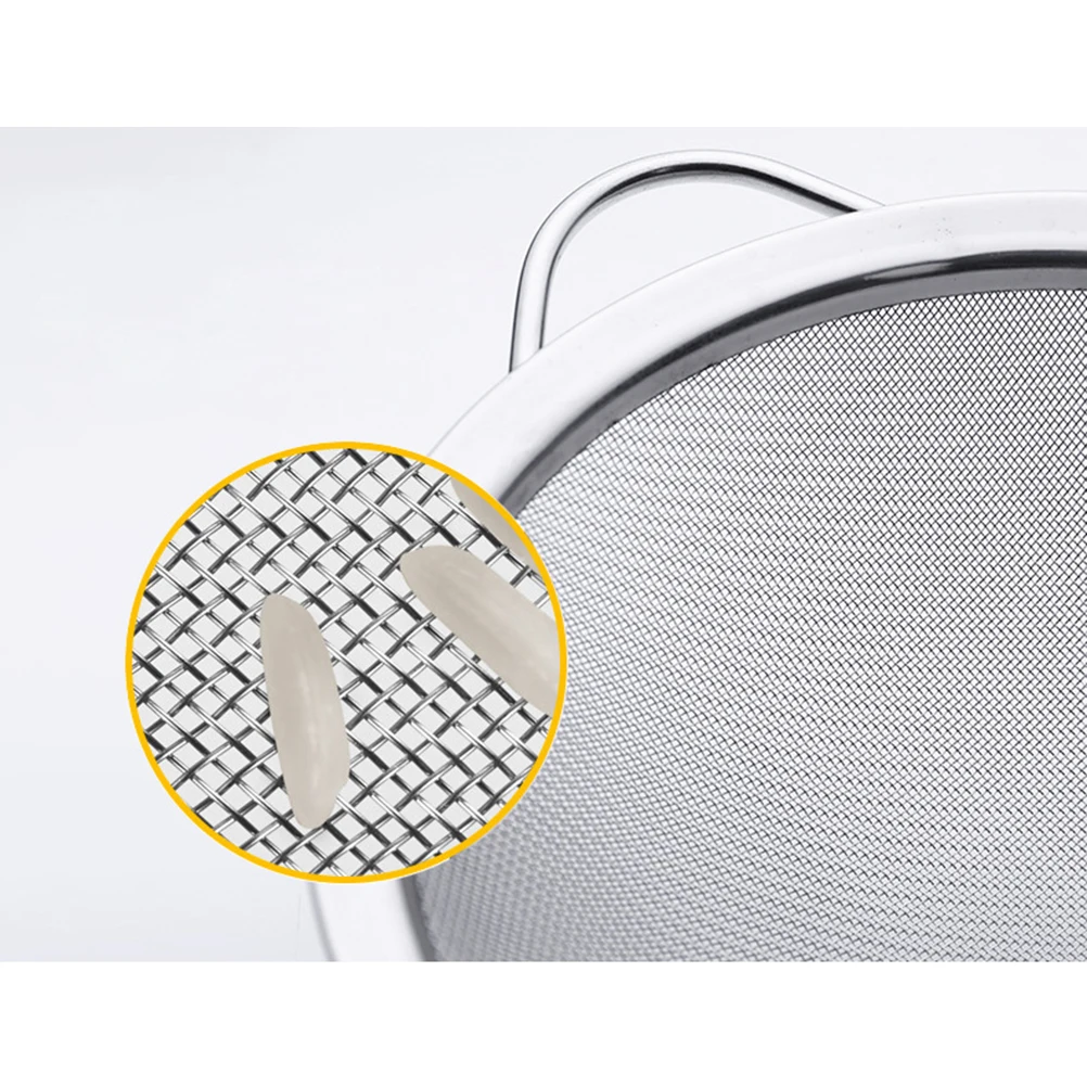 

Strainer Stainless Steel Filter Pasta Mesh Soymilk Machine Kitchen Silver Sieve