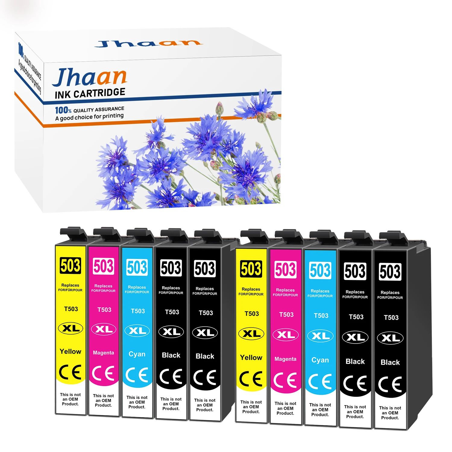 Jhaan 503XL Druckerpatronen für Epson 503XL und Epson 503XL Multipack für Epson Expression Home XP-5200 XP-5205 XP5200