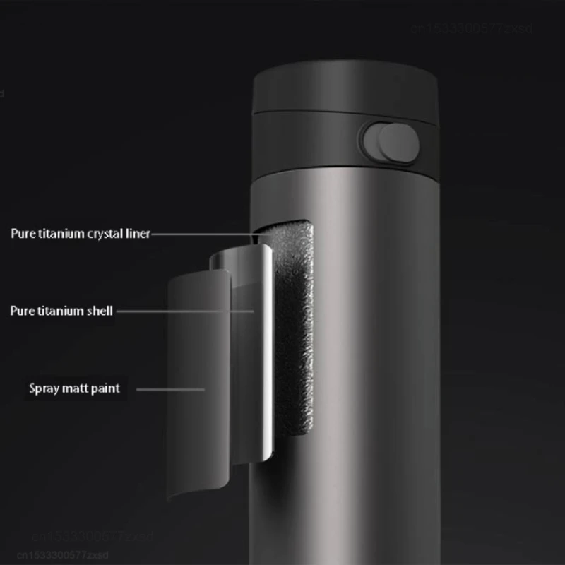 Xiaomi-Thermos portable ata jia, matériau en titane pur, poids léger, livres faciles, isolation de 6 heures, voyage, normalisation sous vide, standardisation TA1