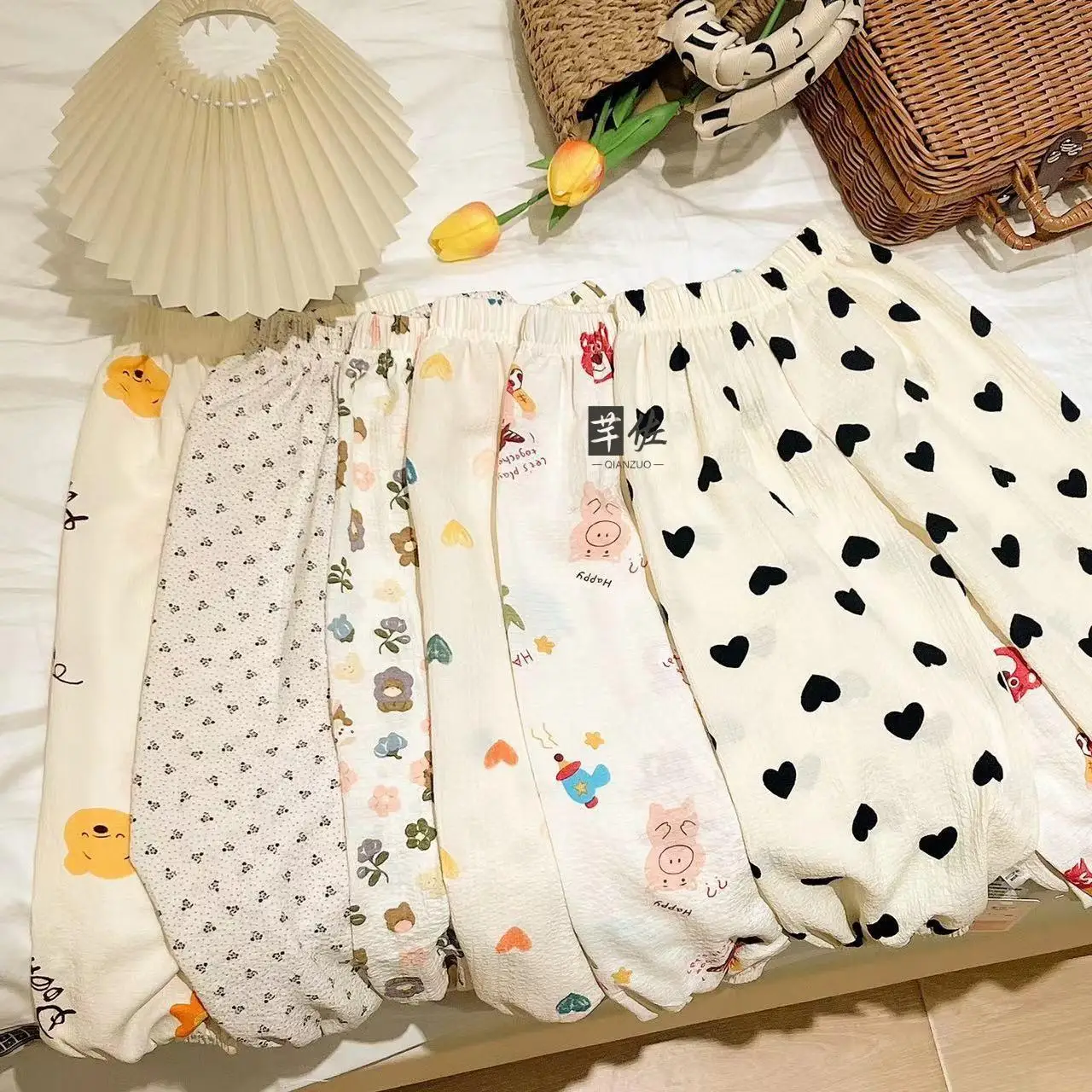 Children's Mosquito-Resistant Pants Summer 2026 Loose Thin Cartoon Lantern Pants Boys Girls Korean Versatile Pants
