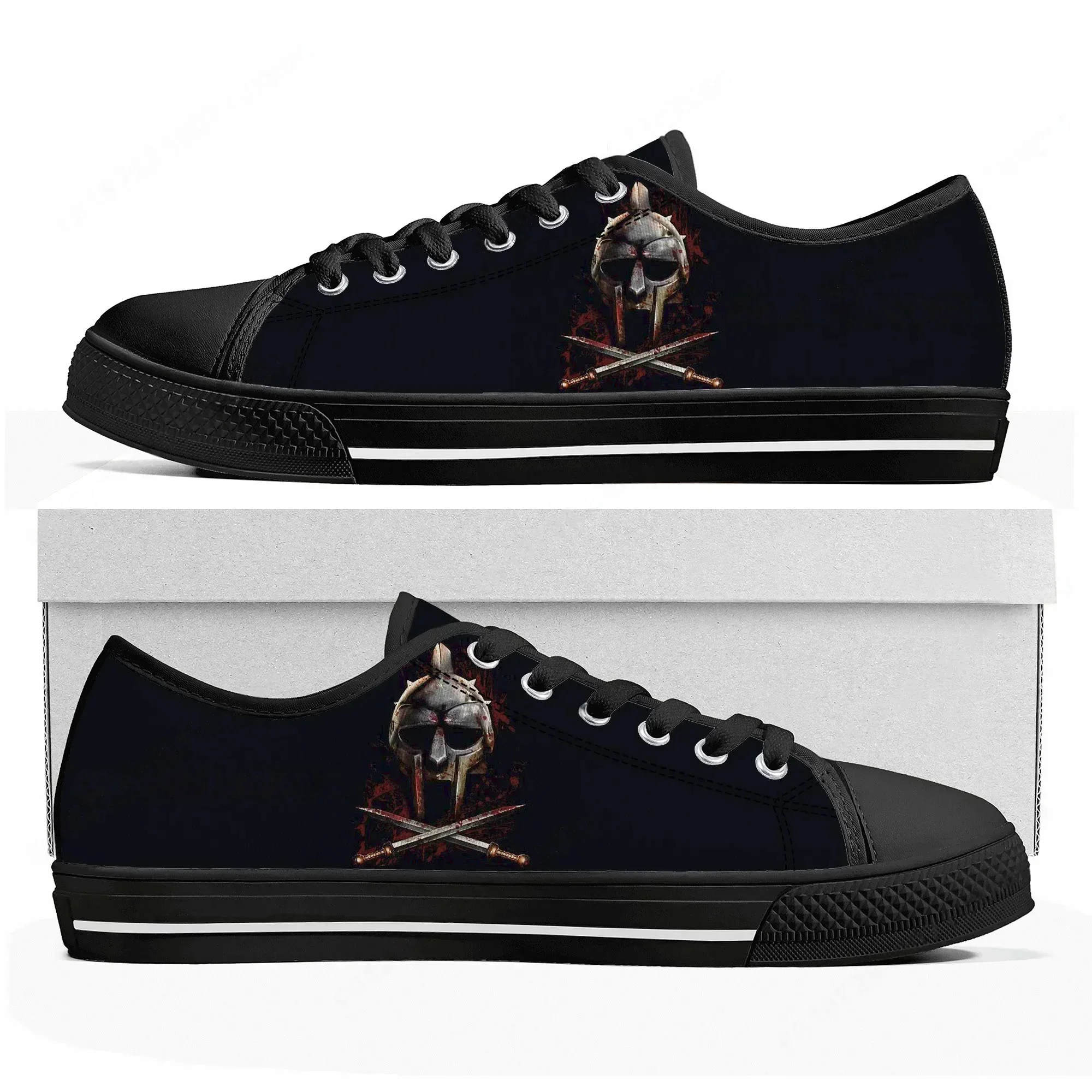 

Gladiator Low Top Sneakers Mens Womens Teenager High Quality Russell Crowe Canvas Sneaker Couple Casual Shoes Customize DIY Shoe