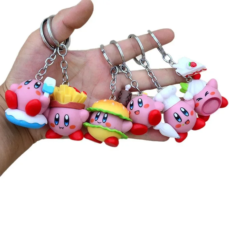 Anime 12 Modelle Super Niedliche Kawaii Kirby Figuren Schlüsselanhänger Tragbare Beliebte Modelle Anime Perfektes Kindergeschenk Spielzeug – Detail 6