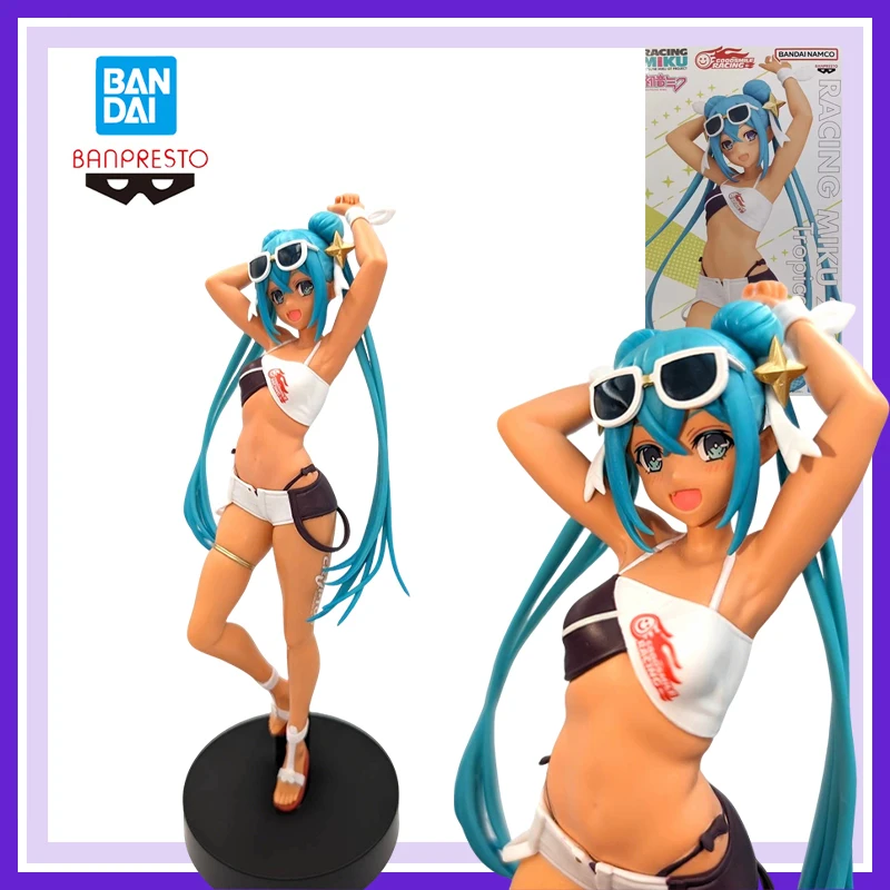 オリジナルブランドの新製品バンダイバンプレストパイアプロ初音ミクレーシングミクトロピカルガールアニメアクションフィギュアモデルかわいい