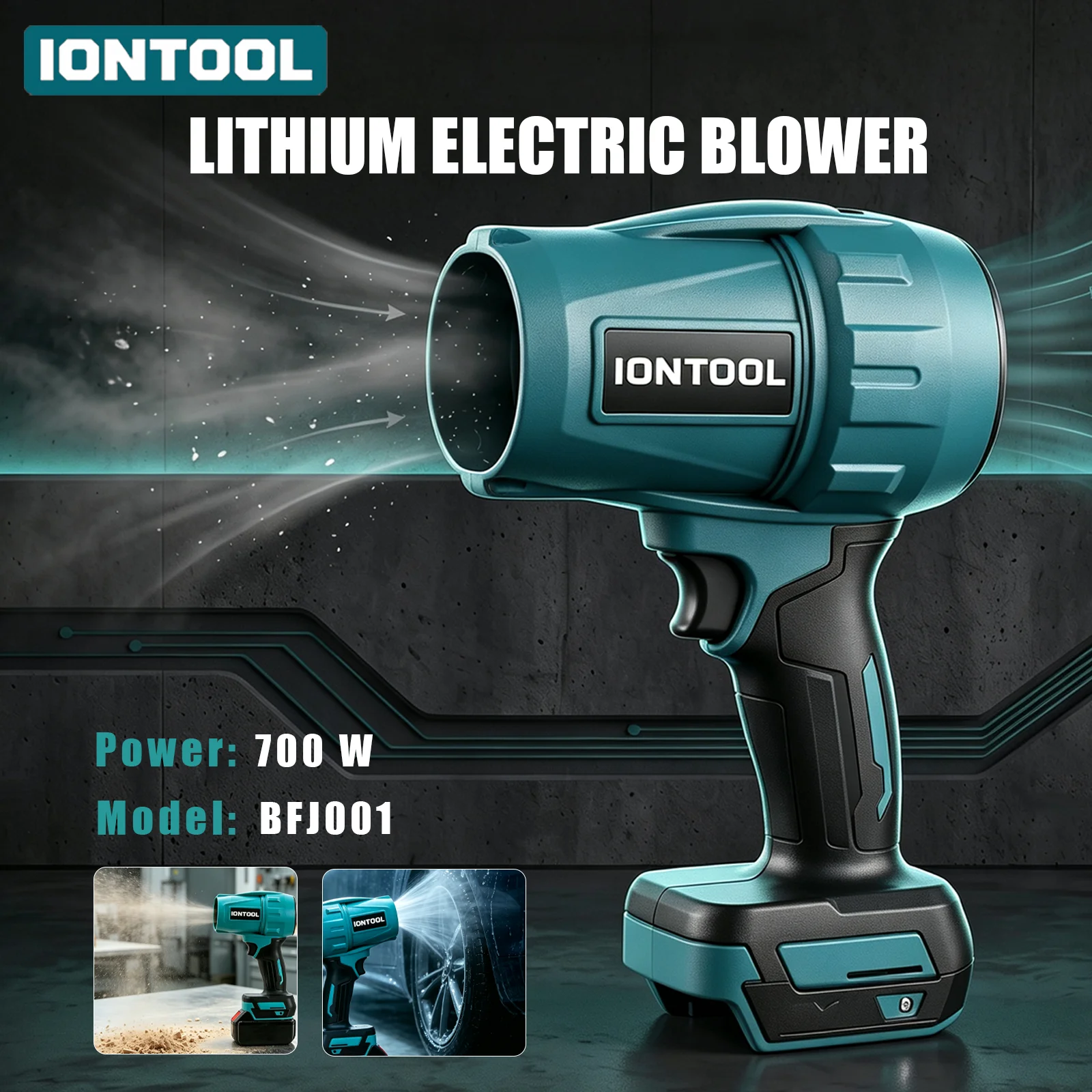 Power Tools Yard - IONTOOL Soffiatore d'Aria Senza Fili Brushless