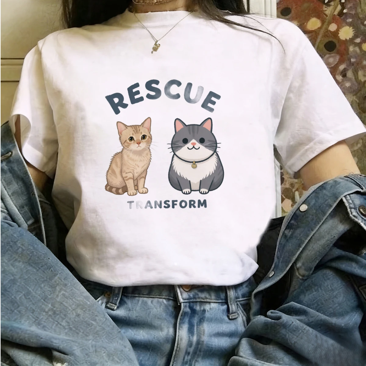 Women Formal Wear Korean - Summer Cute Woman Y2K Oversized Tops