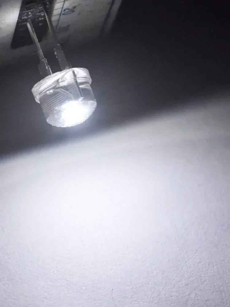 50/500 pièces 8mm chapeau de paille 0.5W blanc chaud rouge jaune bleu vert Diode électroluminescente LED grand Angle ampoules Ultra lumineuses Diodes de lampe