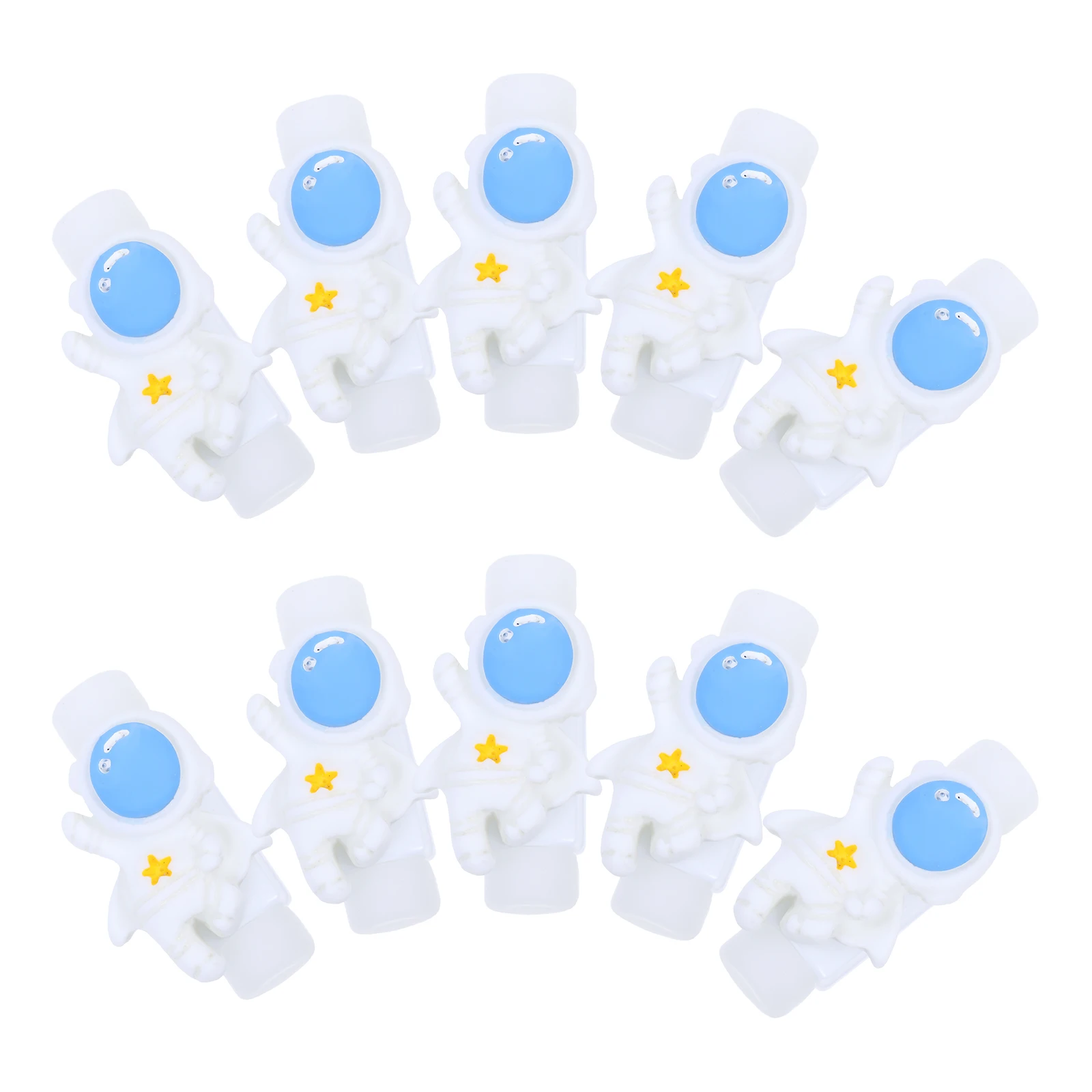 

10pcs Astronaut Shaped Cable Protector Data Line Cover Usb Cord Organizer Charging Cable Buddy Pp Resin Material Tangle Proof