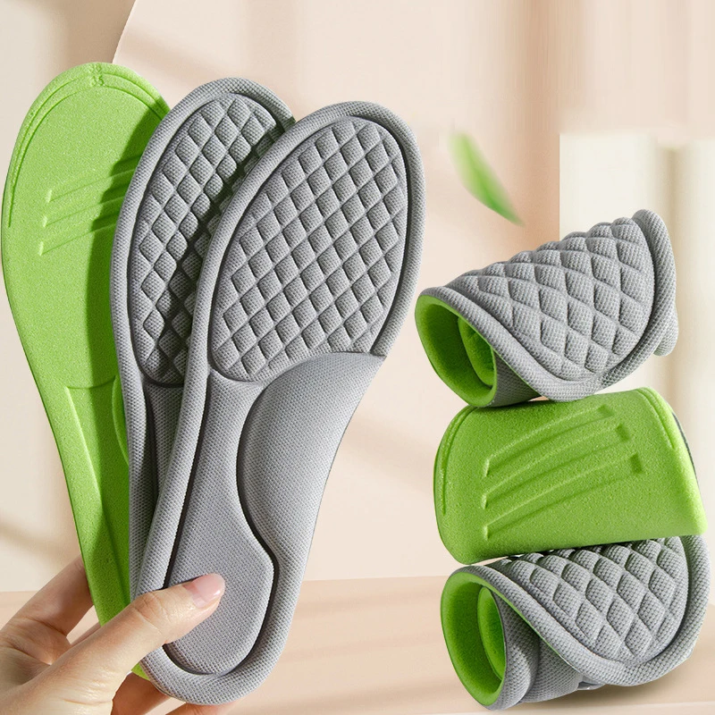 5D Soft Memory Foam Orthopedic Insoles Deodorizing Insole For Shoes Sports Absorbs Sweat Soft Antibacterial Shoe Accessories