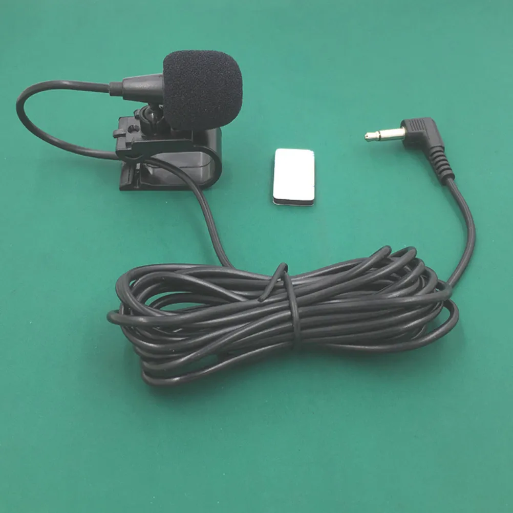 Microphone Motorcycle Microphone 3.5mm Collar Clip GPS Mic Waterproof Noise Reduction for Motorbike Car Driving