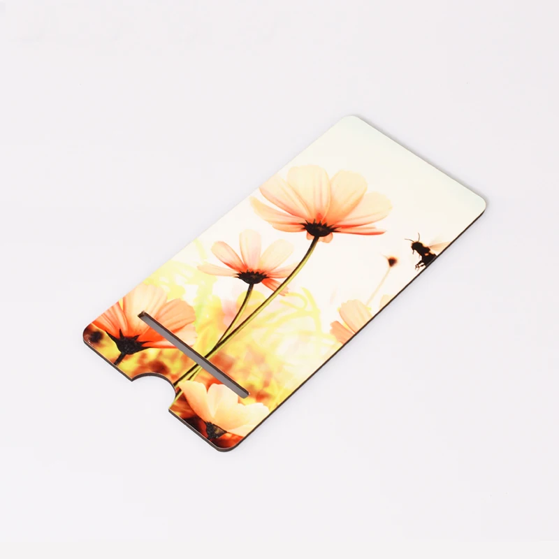 50 Sets/Lot Custom Sublimation Blanks MDF Phone Holders For Personalized Gifts