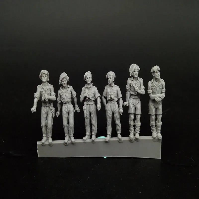 1/72 Scaleresin Figure Model Toys   British Armored Force  Unpainted Free Shipping