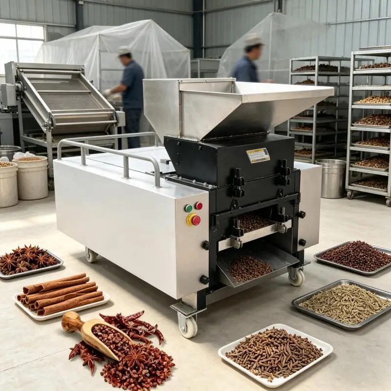 Coarse Crusher Machine Heavy Duty Coarse Crushing Machine Low Vibration For Timber Chip Corn Cob Raw Material Treatment