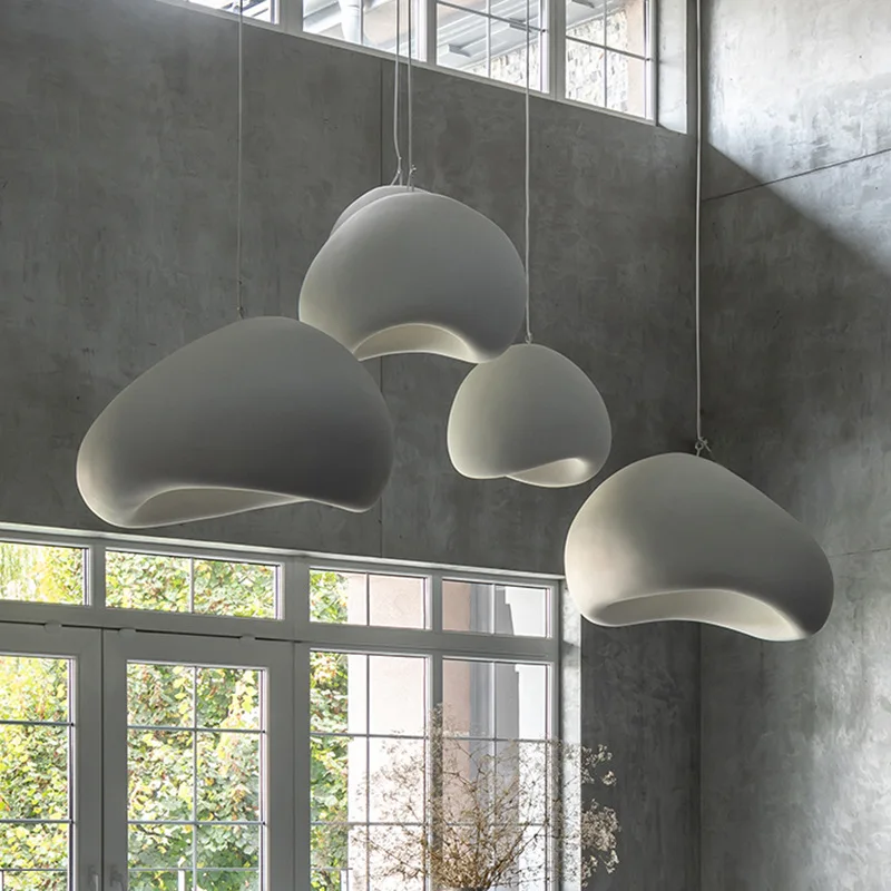 

Modern Minimalist Pendant Lights Japanese-style Silent Wind for Living Dining Room Hanging Light Suspendu Home Bar Hat Lamp E27